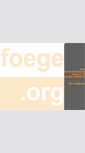 Mobile Screenshot of foege.org